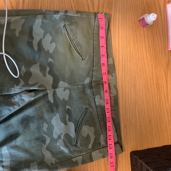 GAP Super Skinny Camo Ankle Khaki Pants Green - Picture 8 of 8